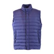 Heren Blouson Vest: Blijf warm en stijlvol Herno , Blue , Heren