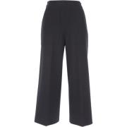 Verhoog je stijl met zwarte wijde broek Liviana Conti , Black , Dames