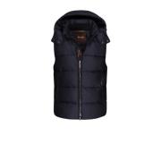 Boudin-Quilted Gilet Moorer , Blue , Heren