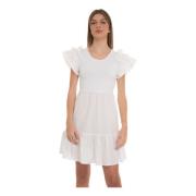 Elegante jurk voor dagelijks gebruik Liu Jo , White , Dames