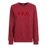 Trendy Bordeaux Sweatshirt voor Dames A.p.c. , Red , Dames