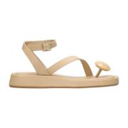 Platte sandalen Gia Borghini , Beige , Dames