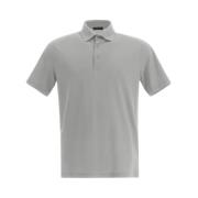 Heren Crepe Polo Shirt - Jpl00115U 52005 Herno , Gray , Heren