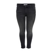 Skinny Jeans Only Carmakoma , Black , Dames