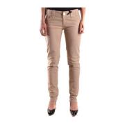 Slim-Fit Beige Broek Elisabetta Franchi , Beige , Dames