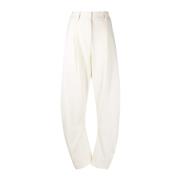 Straight Trousers Off White , White , Dames