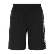 Zwarte katoen Bermuda shorts A-Cold-Wall , Black , Heren