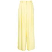 Cropped Trousers Federica Tosi , Yellow , Dames