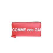 Logo-gedrukte portemonnee Comme des Garçons , Red , Unisex