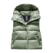 Ottawa Vest - Korte dames donsvest van Bright Nylon BomBoogie , Green ...