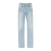Lichtblauwe denim jeans - Klassieke pasvorm Vtmnts , Blue , Heren