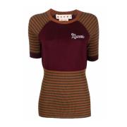 Comfortabel en Stijlvol Katoenen T-Shirt Marni , Brown , Dames