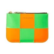 Fluo Squares Portemonnee Comme des Garçons , Orange , Unisex