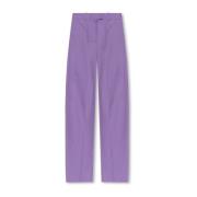 Jagger plooivoorkant broek The Attico , Purple , Dames