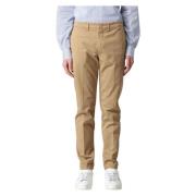 Cropped Trousers Fay , Beige , Heren