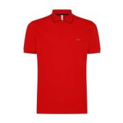 Polo Shirt Sun68 , Red , Heren