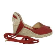 Bilina 6 002 Dames Katoenen Sleehak Espadrilles Castañer , Red , Dames