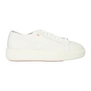 Trendy witte sneakers voor vrouwen Santoni , White , Dames