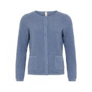 Cardigan buitenzakken Skovhuus , Blue , Dames