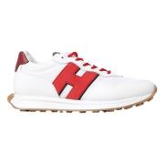H601 Allacciato H Patch Sneakers Hogan , White , Heren