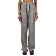 Wollen Trekkoord Broek Maison Margiela , Gray , Dames