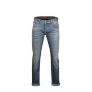 Slimfit-jeans Moorer , Blue , Heren