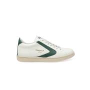 Witte en Groene Leren Sneaker Tournament Valsport 1920 , White , Heren