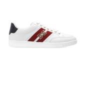 Logo Sneakers Wit Leer Mannen Bally , White , Heren