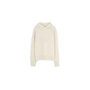 Off White Cashmere Hoodie Tricot , White , Dames