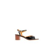 High Heel Sandals Bobbies Paris , Black , Dames