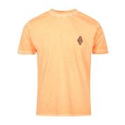 T-shirt met geborduurd multicolor kruis Marcelo Burlon , Orange , Here...