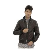 Leren Jas The Jack Leathers , Brown , Heren