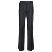 Leather Trousers Seafarer , Blue , Dames