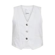 VikaCC Denim Vest Co'Couture , White , Dames