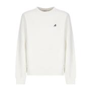 Witte Crewneck Sweatshirt met Logo Patch Autry , White , Heren