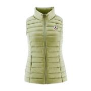 Groene Zijden Vest Jott , Green , Dames