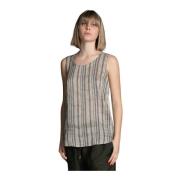 Sleeveless Tops Le Tricot Perugia , Gray , Dames