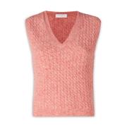 V-hals gebreide kleding Ballantyne , Pink , Dames