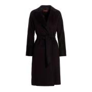 Max Mara Studio 3superb Wrap Coat Max Mara Studio , Black , Dames