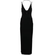 Maxi Jurk Dion Lee , Black , Dames