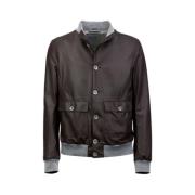 Leather Jackets Gimo's , Brown , Heren