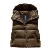 Ottawa Vest - Korte dames donsvest van Bright Nylon BomBoogie , Brown ...