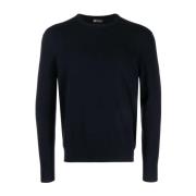 Round-neck Knitwear Colombo , Blue , Heren