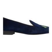 Velvet Daisy Loafers - Handgemaakte Italiaanse Holiday Collectie Scaro...