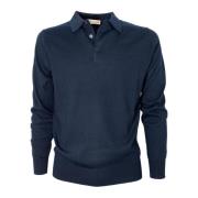 Poloshirt Cashmere Company , Blue , Heren