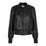 Leren Bomberjack Co'Couture , Black , Dames