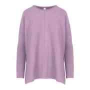 Comfortabele Winter Crew-Neck Sweater BomBoogie , Purple , Dames