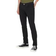 Zwarte Skinny Fit Jeans met 4 Knoopsluiting Dondup , Black , Heren