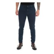 Jeans denim cut chino Fay , Blue , Heren