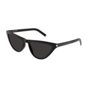 Elegante zwarte zonnebril voor vrouwen Saint Laurent , Black , Dames